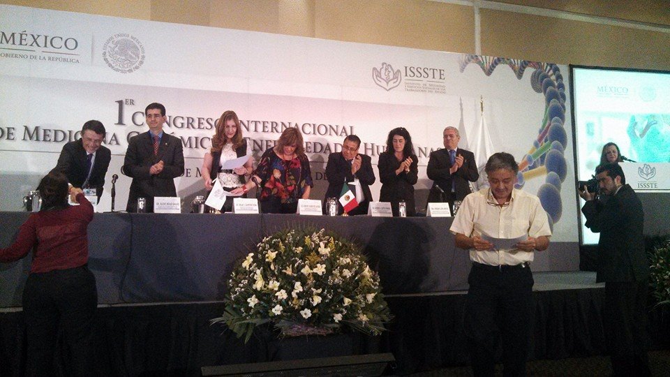 ISSSTE, 1er Congreso de Medicina Genómica y Enfermedades Huérfanas: clausura y entrega de reconocimientos