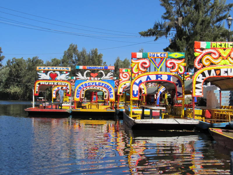 Chinampas y canales de Xochimilco, ciudad de México, DF