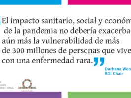 El impacto sanitario, social y económico de la pandemia no debería exacerbar aún más la vulnerabilidad de más de 300 millones de personas que viven con una enfermedad rara.