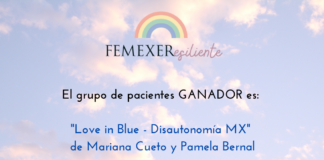 Love In Blue - Disautonomía Mx es el grupo de pacientes ganador del concurso inserto en el taller «Caminando hacia la CUS EERR»