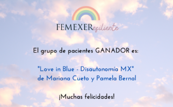 Love In Blue - Disautonomía Mx es el grupo de pacientes ganador del concurso inserto en el taller «Caminando hacia la CUS EERR»