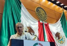 David en la tribuna del salón Legisldaores de la Cámara de Diputados, Congreso de la Unión. CDMX, 22 de junio de 2022