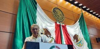 David en la tribuna del salón Legisldaores de la Cámara de Diputados, Congreso de la Unión. CDMX, 22 de junio de 2022