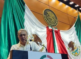 David en la tribuna del salón Legisldaores de la Cámara de Diputados, Congreso de la Unión. CDMX, 22 de junio de 2022