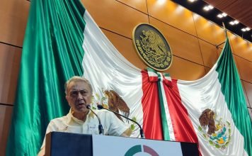 David en la tribuna del salón Legisldaores de la Cámara de Diputados, Congreso de la Unión. CDMX, 22 de junio de 2022