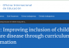 20 de noviembre de 2022. UNESCO, Oficina Internacional de Educación. Webinario «Mejora de la inclusión escolar para niños con enfermedades raras a través de la transformación del currículo». Participó Carlos David Peña Aragón en este webinario.