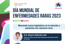 En conmemoración del Día Mundial de Enfermedades Raras 2023 y en el marco de visibilización de los cánceres raros, queridos pacientes, cuidadores, organizaciones de la sociedad civil y comunidad GIST, los invitamos a escuchar nuestra mesa de diálogo: «Marcando trazos legislativos en la atención a pacientes con cánceres raros» que se llevó a cabo el día martes 28 de febrero a las 17:00 hrs (hora México) mediante Facebook Live. ¡No te lo puedes perder! #RareDiseaseDay2023 #GIST