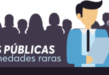 Cómo construir políticas públicas en México para enfermedades raras. El Lic. David Peña Castillo, presidente de FEMEXER, responde. [Un hombre responde ante un micrófono y una multitud detrás de él].