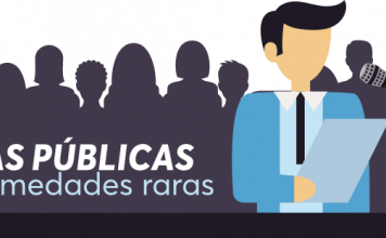 Cómo construir políticas públicas en México para enfermedades raras. El Lic. David Peña Castillo, presidente de FEMEXER, responde. [Un hombre responde ante un micrófono y una multitud detrás de él].