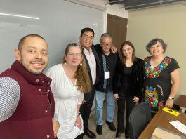 David hijo (Toto) Peña Aragón, Dra. Arlene Orta Guerrero, Dr. Marcos Cantero, David Peña Castillo, Lic. Yamilé Alonso Romo y Celia Palacios Gómez Tagle