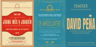 Los carteles de los diferentes eventos que transmitiremos del Día de las Enfermedades Raras 2024: las conferencias de los pilares de la comunidad de EERR (asociaciones de pacientes, instituciones públicas de salud, académicos, farmacéuticas, regulatorios, consejo de salubridad general y el presidente de FEMEXER).