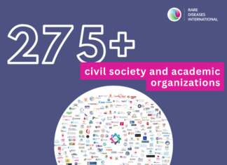 Más de 275 organizaciones de la sociedad civil y académicas apoyaron la #Resolution4Rare a favor de las enfermedades raras en la Asamblea Mundial de la Salud.